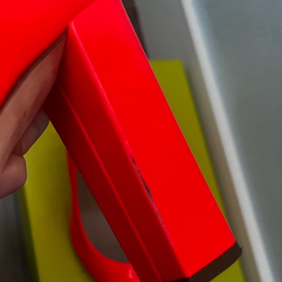 J. Crew Etta Satin Toe Pump - Neon Orange - Size 8.5 - Picture 7 of 9